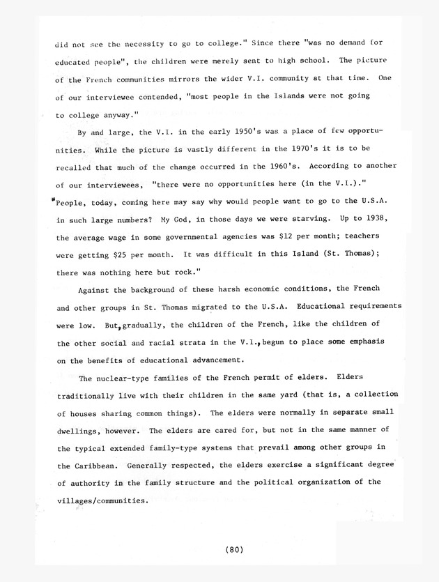 Institutional and social bases of rural development : two French 'villages' in St. Thomas, Virgin Islands UVI Faculty - 0090