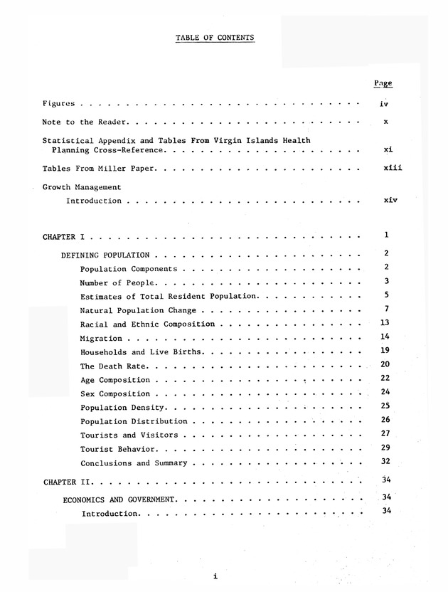 Data on the Virgin Islands of the United States : growth and change : a workbook for long-term planning - 0003