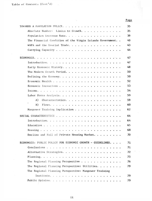 Data on the Virgin Islands of the United States : growth and change : a workbook for long-term planning - 0004