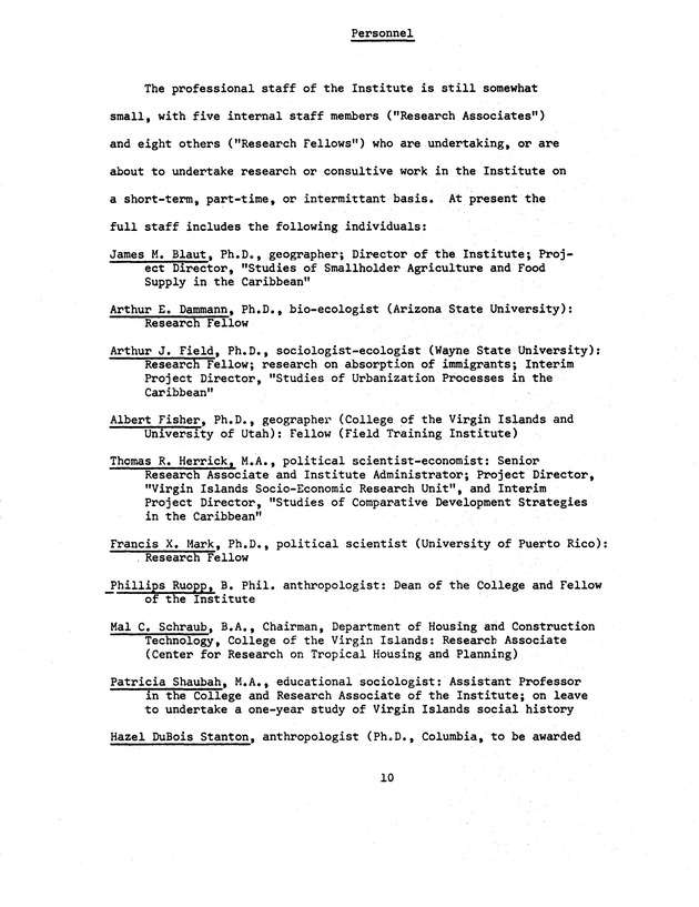 Quarterly Report - Caribbean Research Institute 1965 - 0013