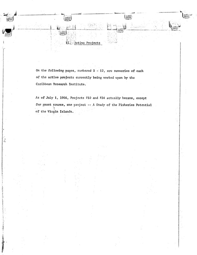 Quarterly Report - Caribbean Research Institute 1966 - 0005