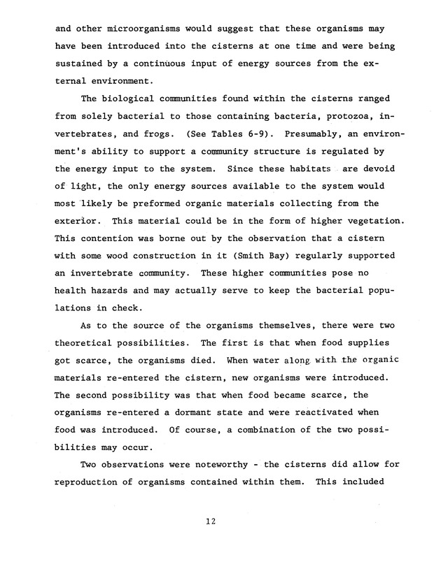 Microbial analysis of domestic cistern water in the U.S. Virgin Islands - 0018