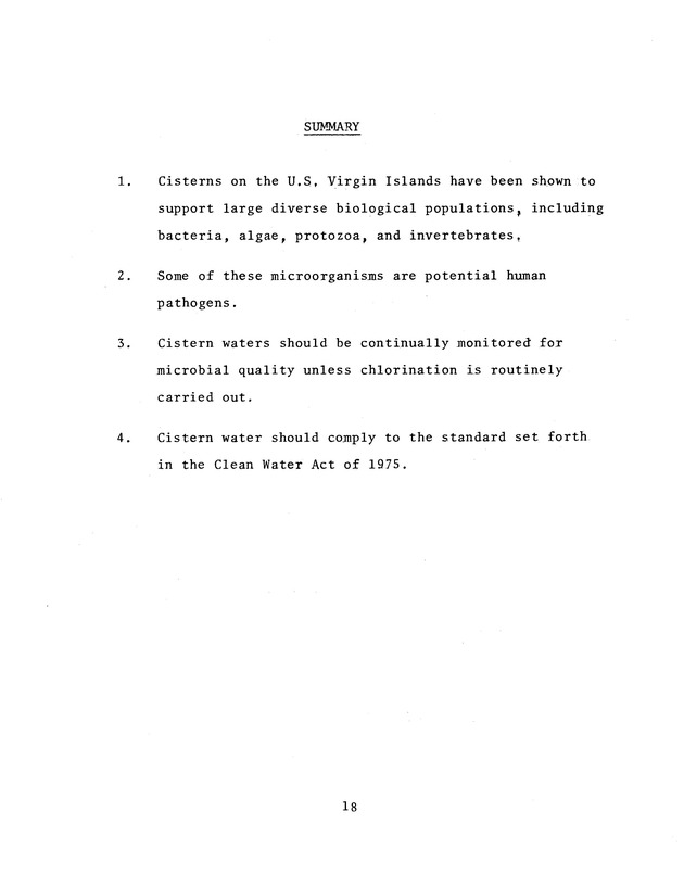 Microbial analysis of domestic cistern water in the U.S. Virgin Islands - 0024