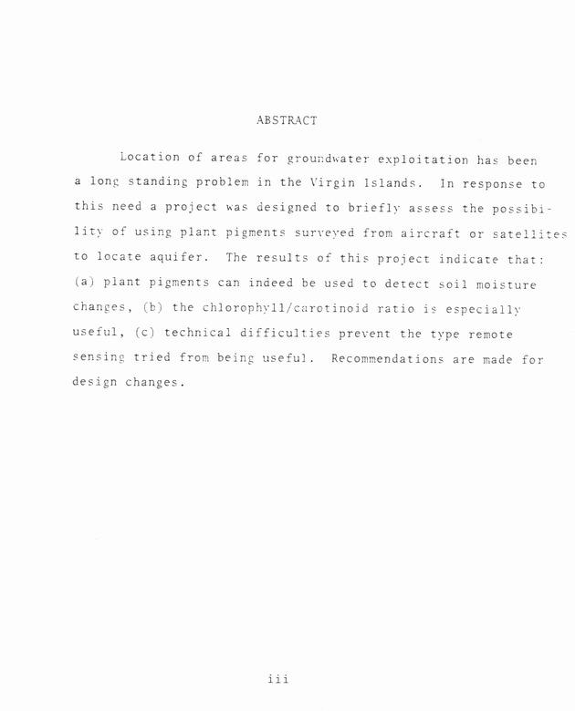 Remote sensing of subsurface water resources in the U.S. Virgin Islands Technical report - 0003