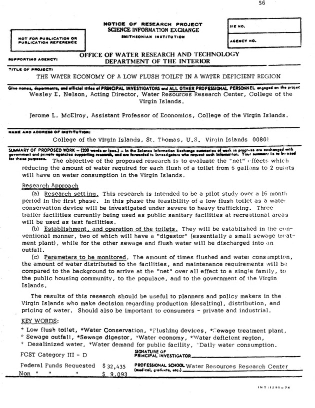 Proposed Fiscal Year 1976 Annual Allotment Program - 0060