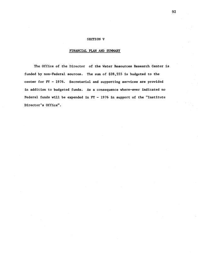 Proposed Fiscal Year 1976 Annual Allotment Program - 0096