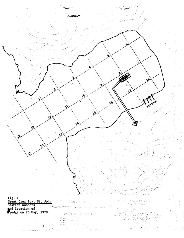 Effects of dredging at Great Cruz Bay, St. John 1970 - 0009