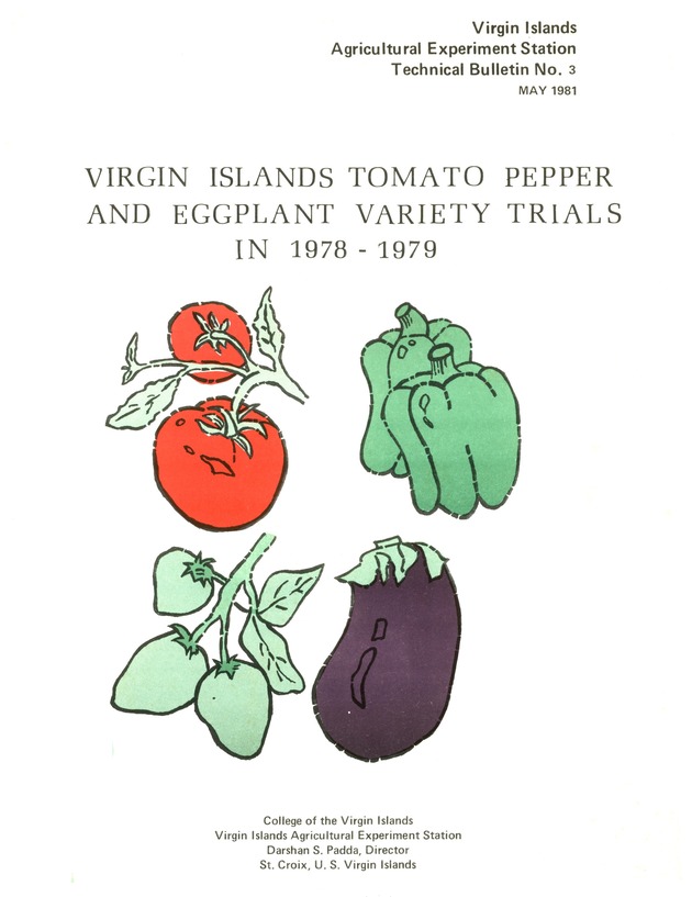 Virgin Islands tomato pepper and eggplant variety trials in 1978-1979 - 0001