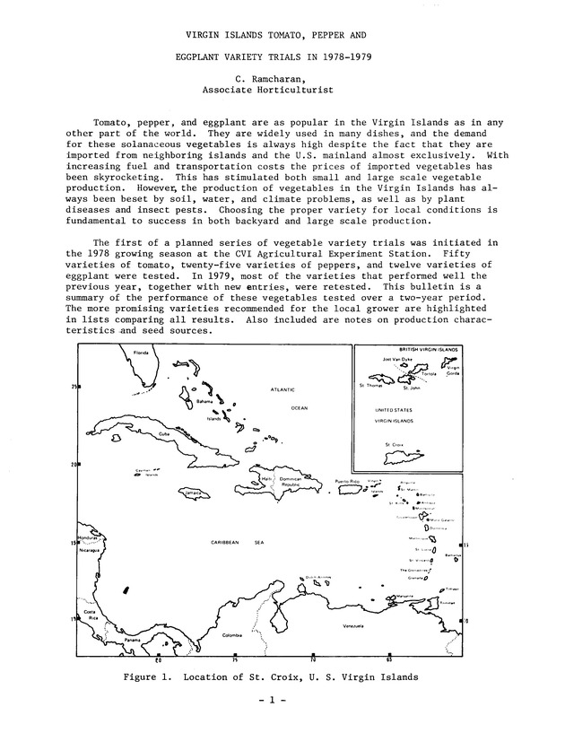 Virgin Islands tomato pepper and eggplant variety trials in 1978-1979 - 0003