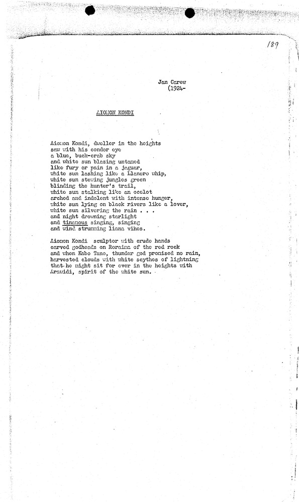 Anthology of the poetry of the West Indies - Page 189