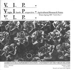 Virgin Islands perspective : V.I.P. : agricultural research notes. Vol. 2. Num. 1.