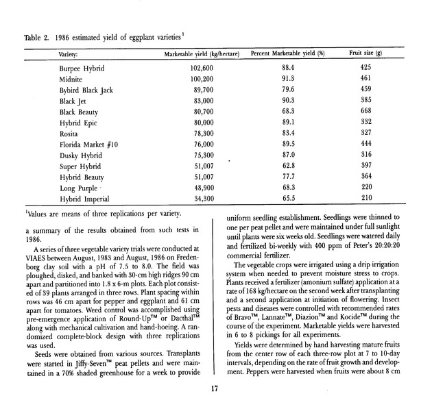 Virgin Islands perspective : V.I.P. : agricultural research notes. Vol. 2. Num. 1. - Page 17