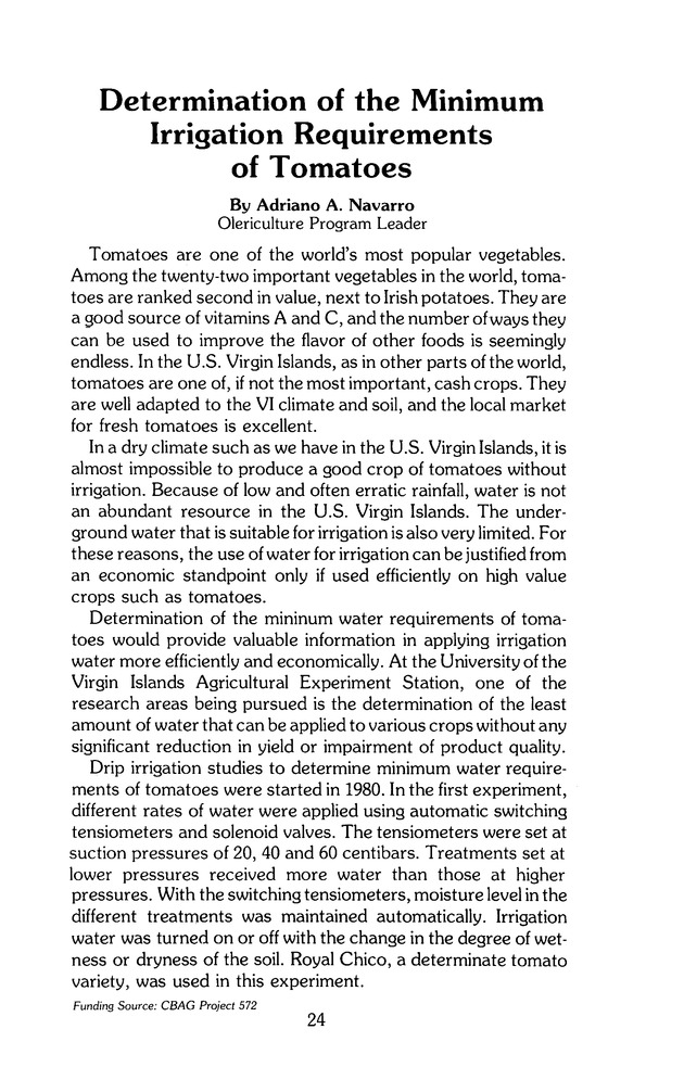 Virgin Islands perspective : V.I.P. : agricultural research notes. Vol. 2. No. 2. - Page 24