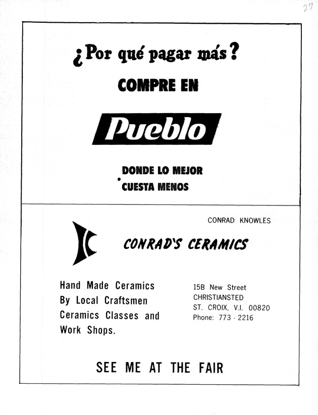 Agriculture and food fair of St. Croix, Virgin Islands 1972 - Page 28