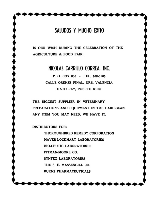 Agriculture and food fair of St. Croix, Virgin Islands 1972 - Page 40