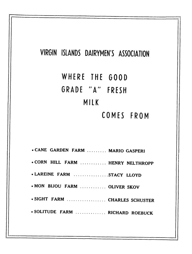 Agriculture and food fair of St. Croix, Virgin Islands 1973 - Page 10