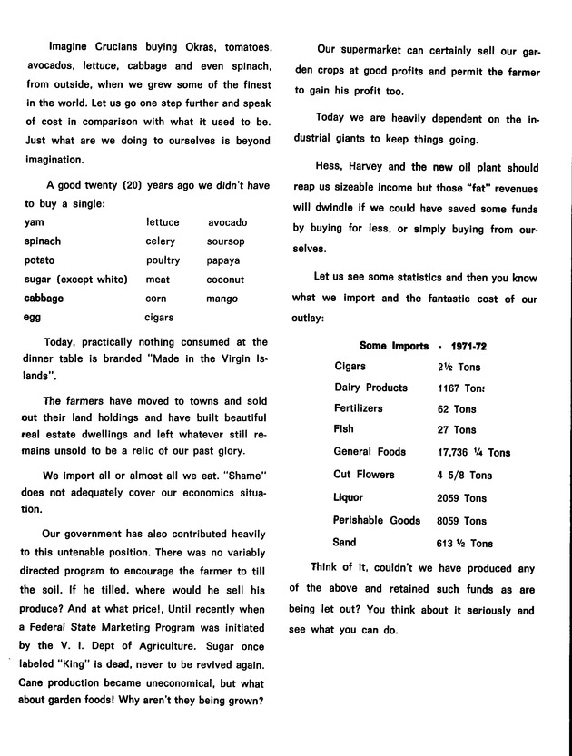 Agriculture and food fair of St. Croix, Virgin Islands 1973 - Page 32