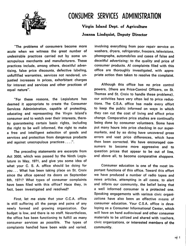 Agriculture and food fair of St. Croix, Virgin Islands 1973 - Page 42