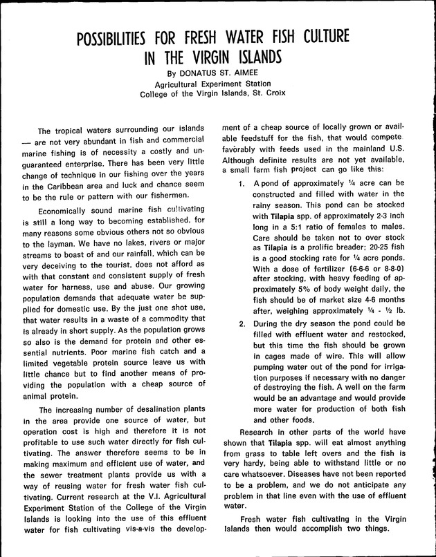 Virgin Islands Agriculture and food fair 1975 - Page 31