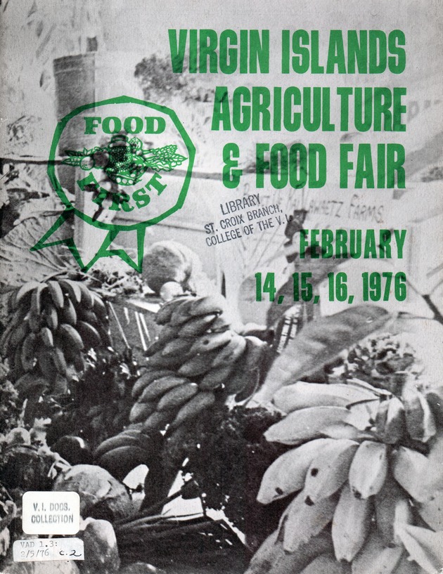 Virgin Islands Agriculture and food fair 1976 - Front cover 1