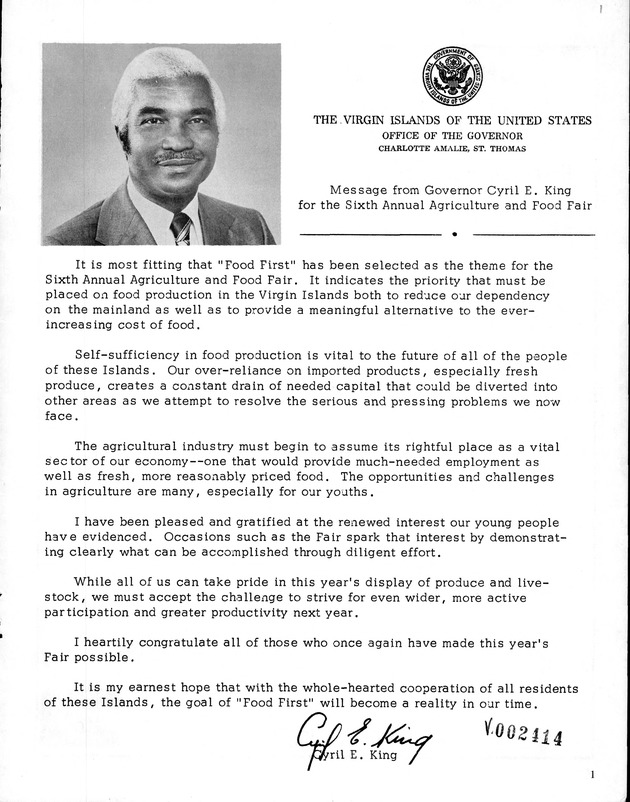 Virgin Islands Agriculture and food fair 1976 - Page 2