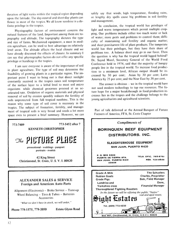 Virgin Islands Agriculture and food fair 1976 - Page 13