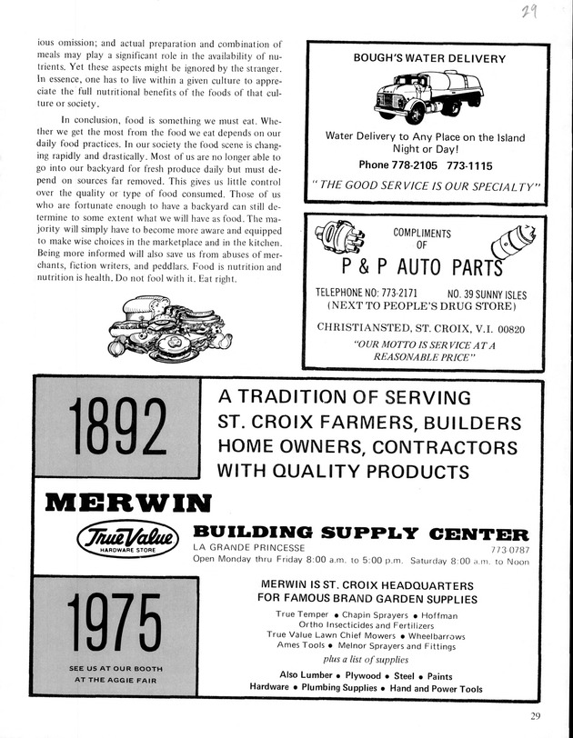 Virgin Islands Agriculture and food fair 1976 - Page 30