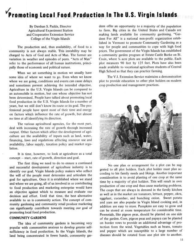 7th Annual Agriculture and food fair of the Virgin Islands 1977. - Page 11