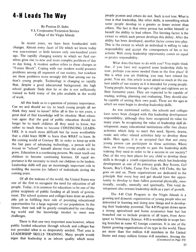 7th Annual Agriculture and food fair of the Virgin Islands 1977. - Page 25