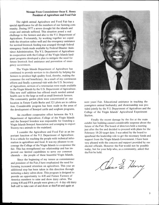 8th Annual Agriculture and food fair of the Virgin Islands 1978 - Page 4