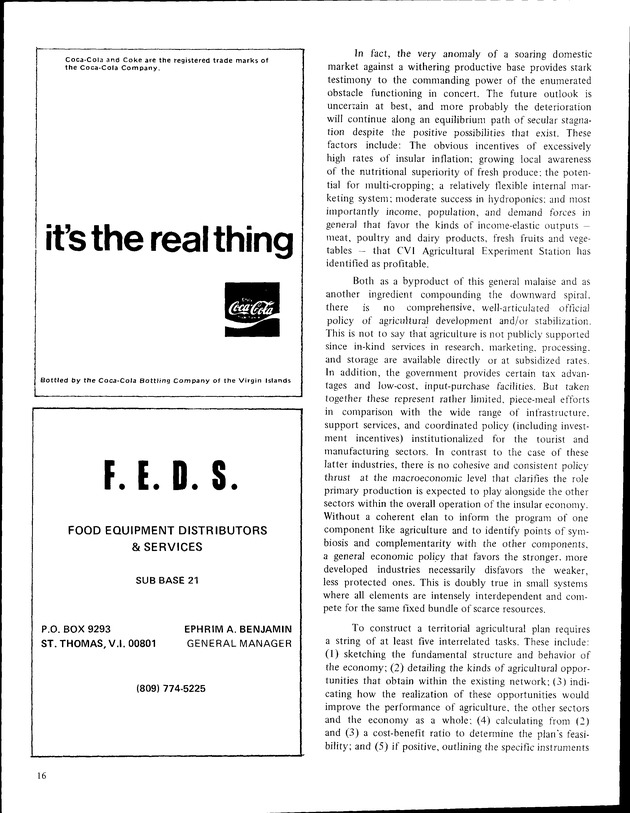 8th Annual Agriculture and food fair of the Virgin Islands 1978 - Page 17