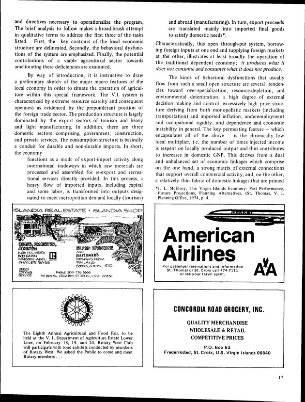 8th Annual Agriculture and food fair of the Virgin Islands 1978 - Page 18