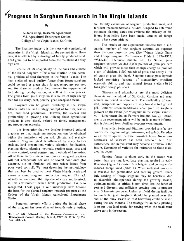 8th Annual Agriculture and food fair of the Virgin Islands 1978 - Page 22