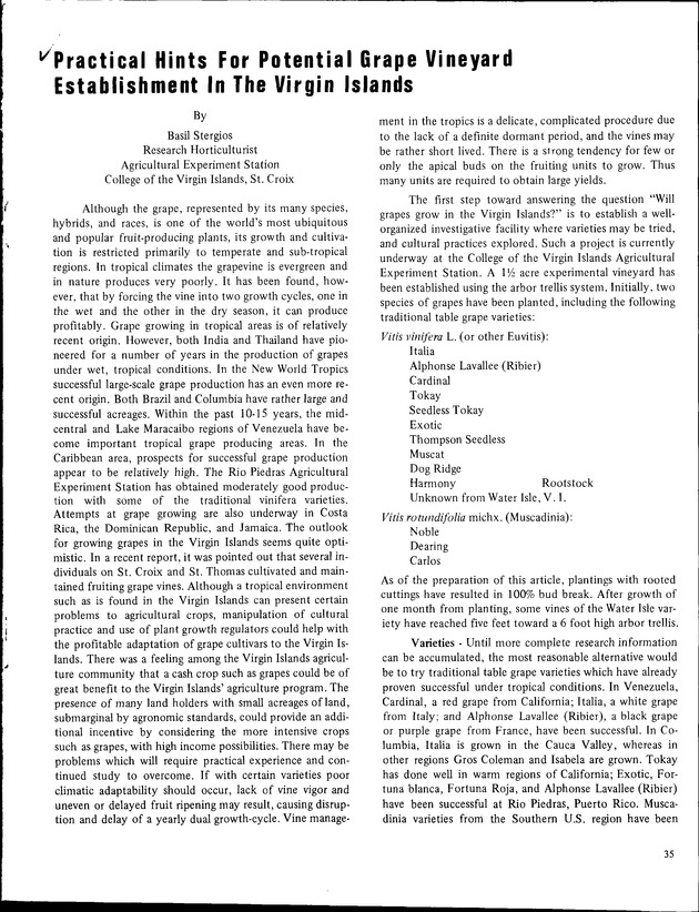 8th Annual Agriculture and food fair of the Virgin Islands 1978 - Page 35