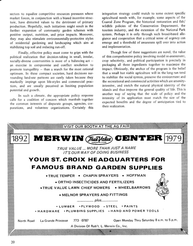 9th Annual Agriculture and food fair of the Virgin Islands1979. - Page 21