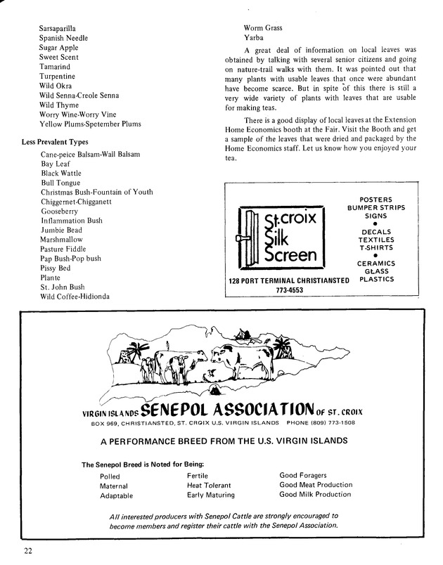 9th Annual Agriculture and food fair of the Virgin Islands1979. - Page 23