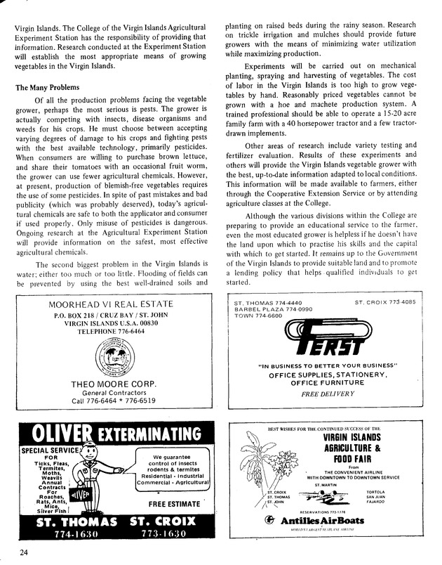 9th Annual Agriculture and food fair of the Virgin Islands1979. - Page 25