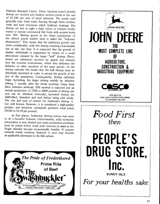 9th Annual Agriculture and food fair of the Virgin Islands1979. - Page 48