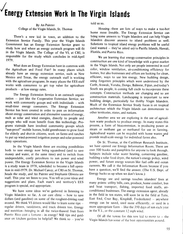 9th Annual Agriculture and food fair of the Virgin Islands1979. - Page 56