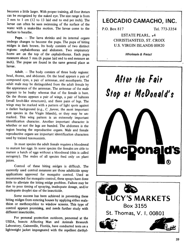 9th Annual Agriculture and food fair of the Virgin Islands1979. - Page 60