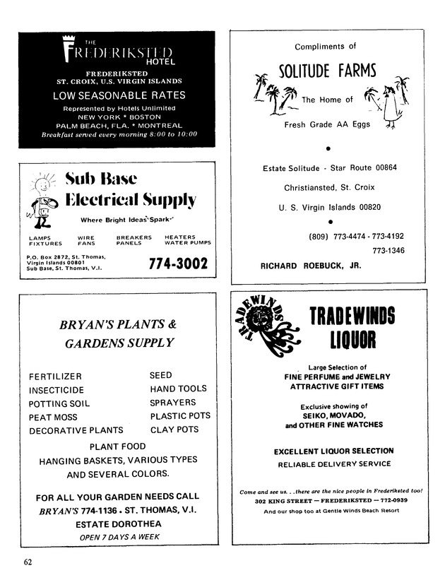 9th Annual Agriculture and food fair of the Virgin Islands1979. - Page 63