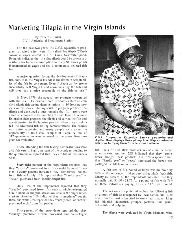 10th Annual Agriculture and food fair of the Virgin Islands 1980. - Page 18