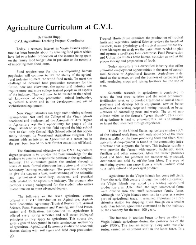 10th Annual Agriculture and food fair of the Virgin Islands 1980. - Page 21