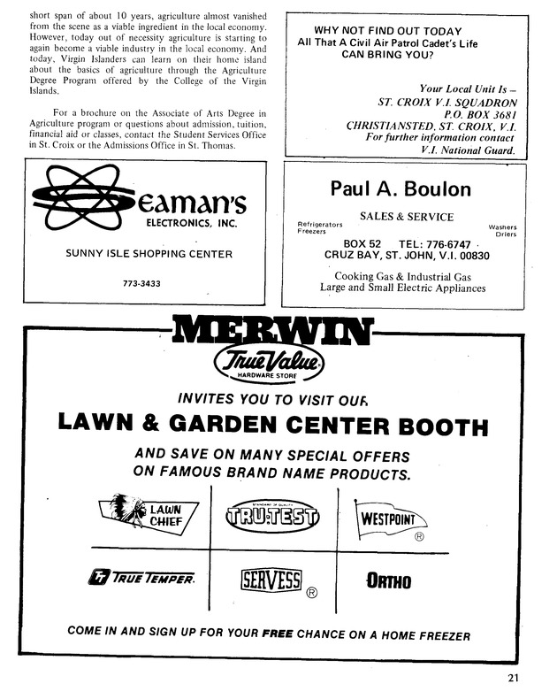 10th Annual Agriculture and food fair of the Virgin Islands 1980. - Page 22