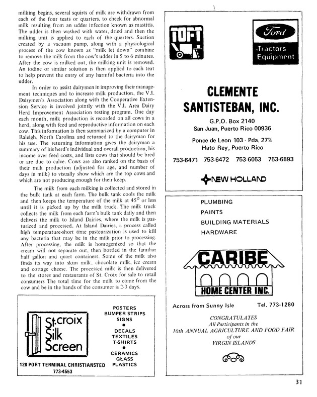 10th Annual Agriculture and food fair of the Virgin Islands 1980. - Page 32