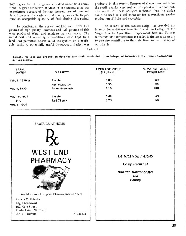 10th Annual Agriculture and food fair of the Virgin Islands 1980. - Page 40