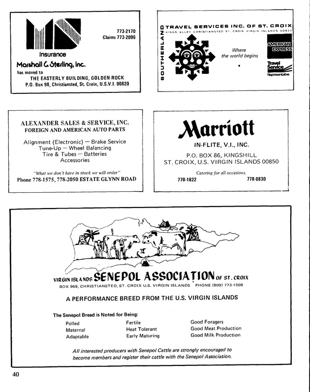 10th Annual Agriculture and food fair of the Virgin Islands 1980. - Page 41