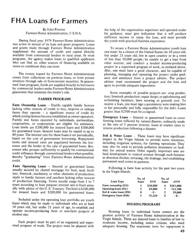 10th Annual Agriculture and food fair of the Virgin Islands 1980. - Page 50