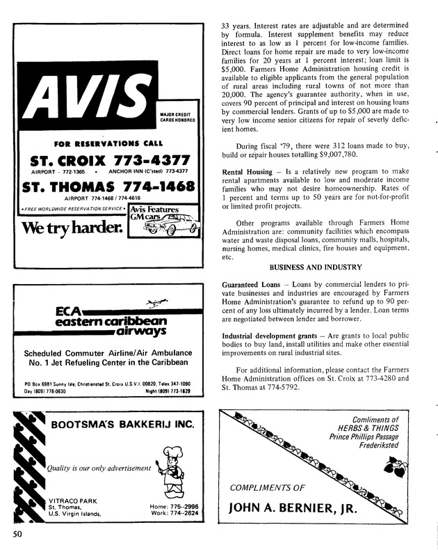 10th Annual Agriculture and food fair of the Virgin Islands 1980. - Page 51