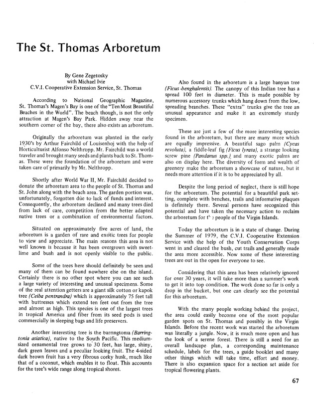 10th Annual Agriculture and food fair of the Virgin Islands 1980. - Page 68